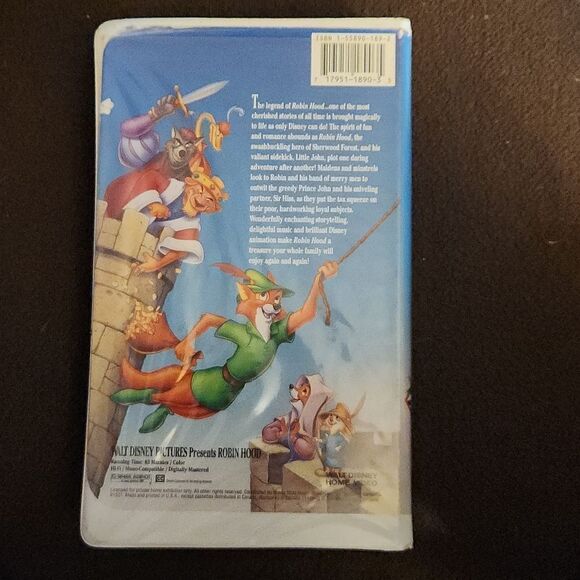 Walt Disney Classic "Robin Hood" VHS home video tape - Picture 2 of 3